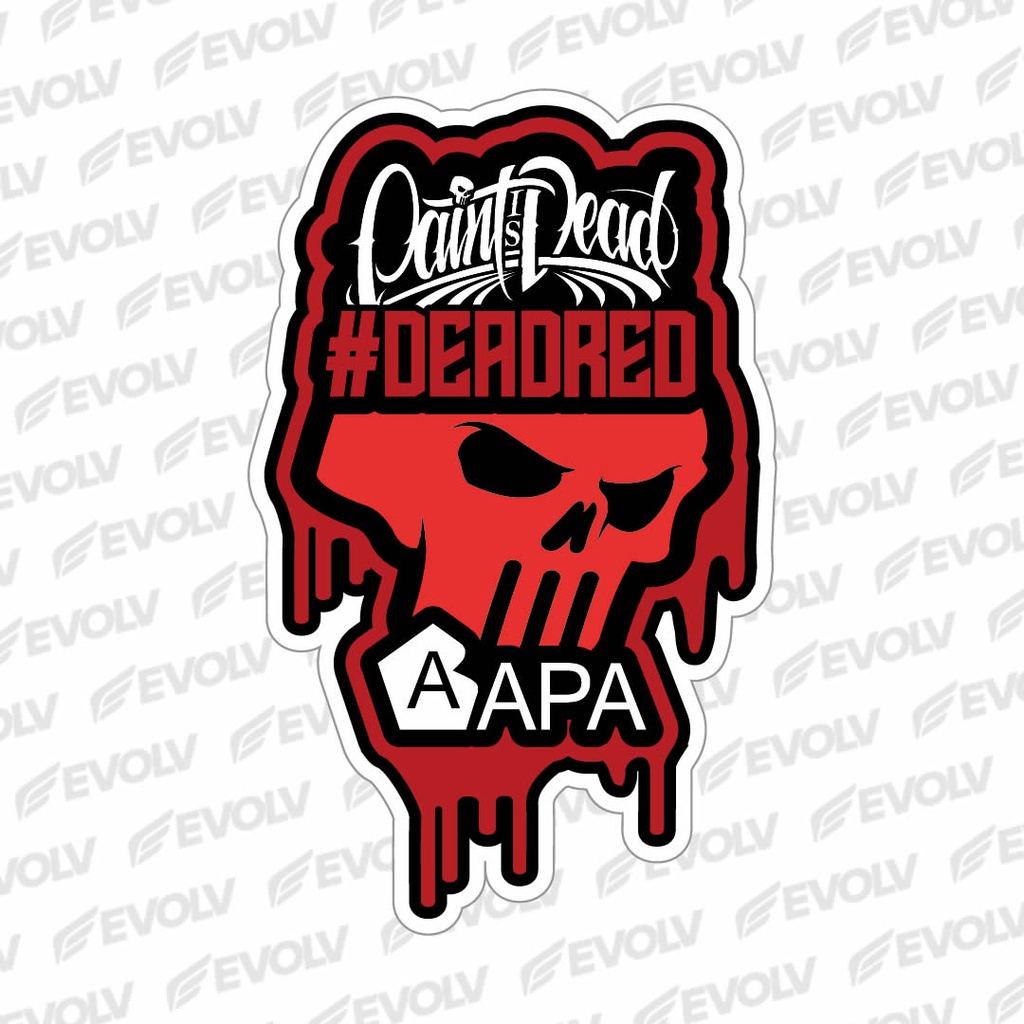 PiD Dead Red Sticker