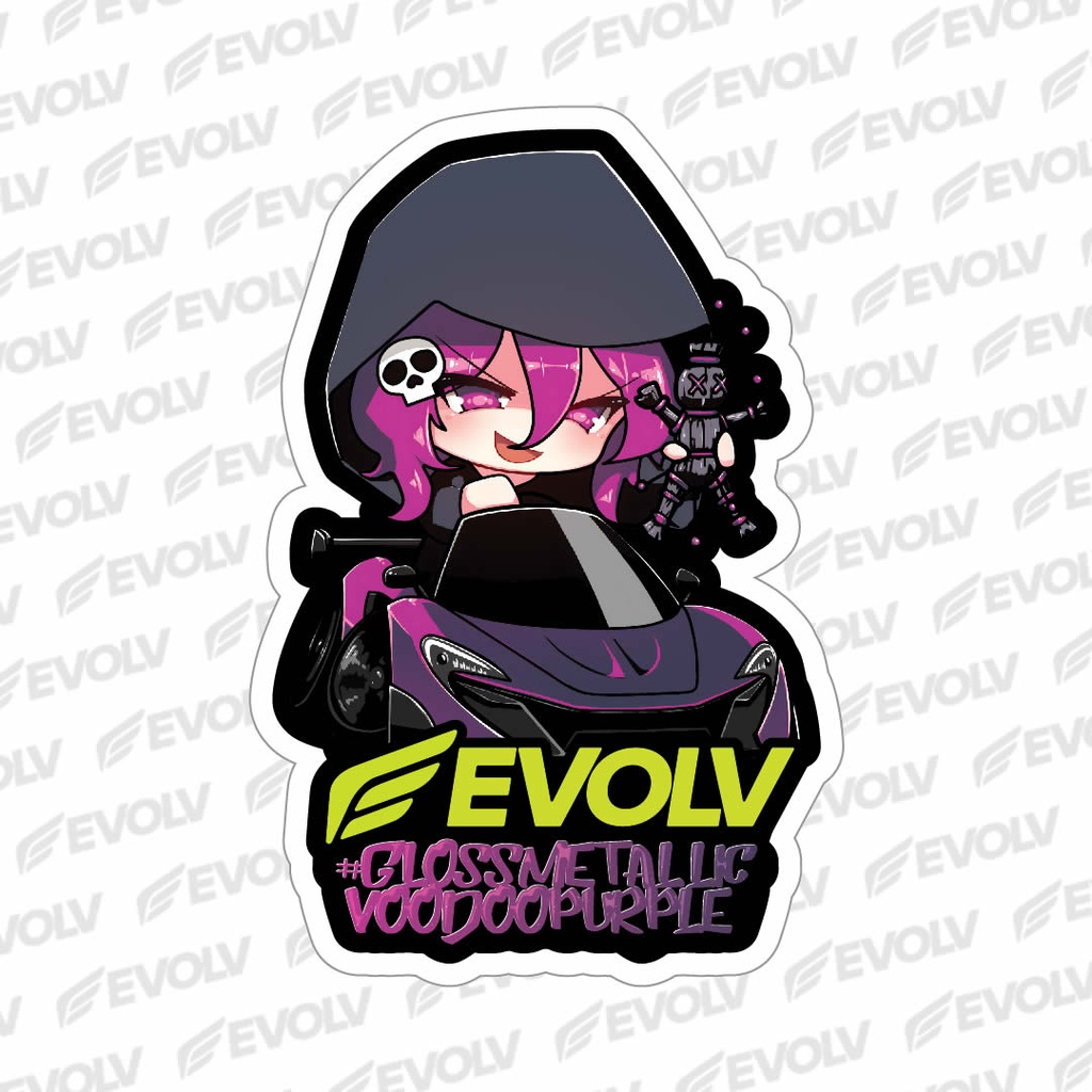 VooDoo Purple Sticker