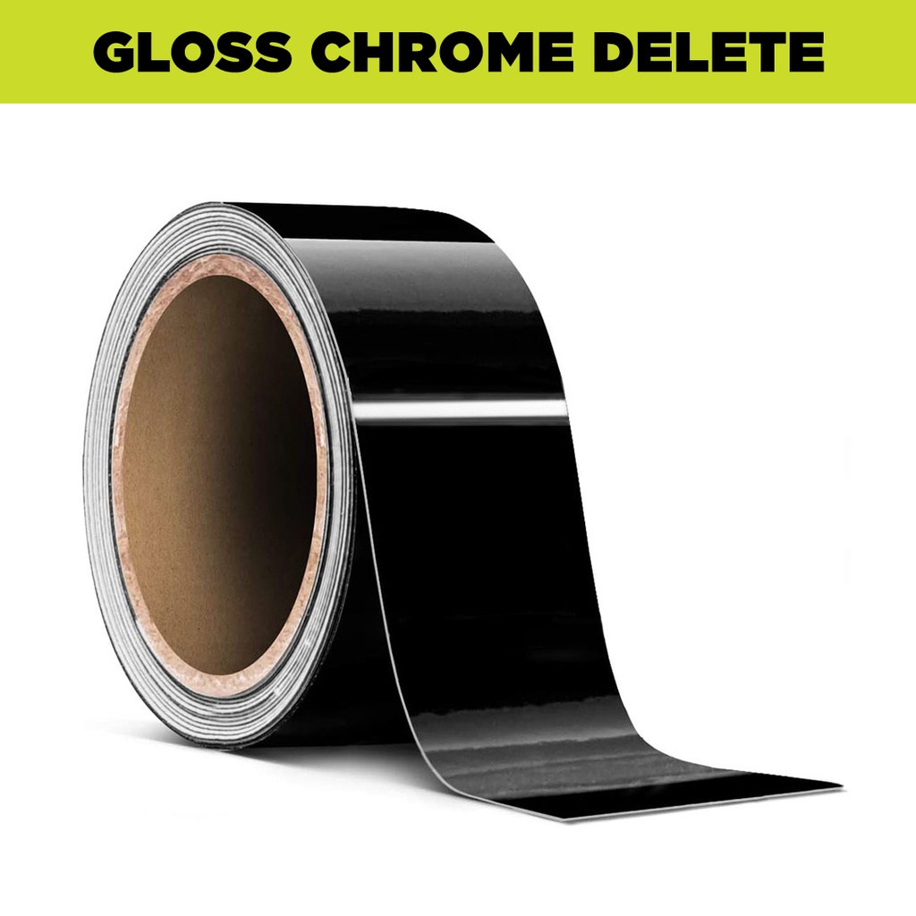 Gloss Black Chrome Delete Wrap