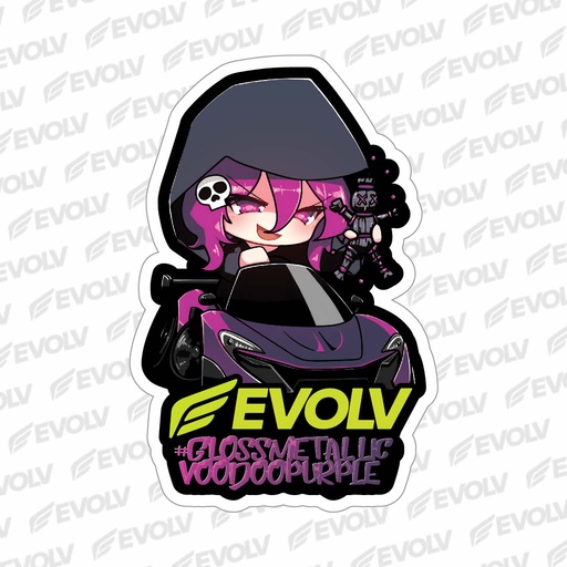 [EV.STICKER.VOODOO.A] VooDoo Purple Sticker